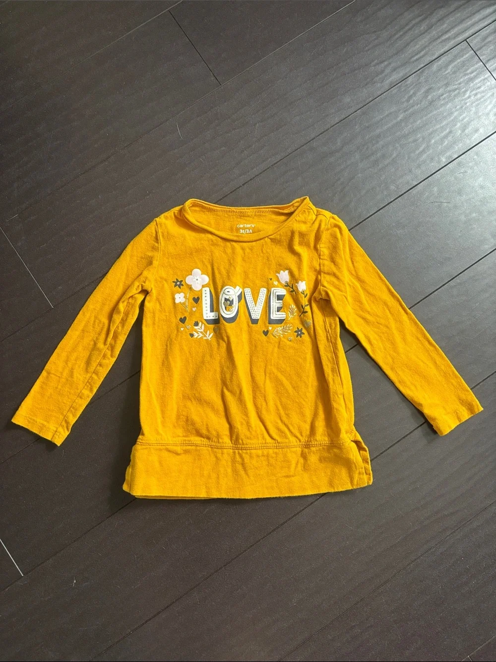 Carter's LOVE, Super Sis & hearts Long-Sleeve Tops 3T